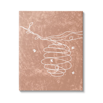 "Beehive Line Doodle", art mural par Lil 'Rue