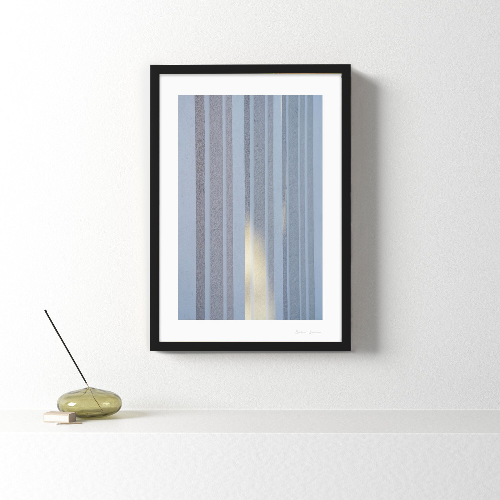 Ludvig "Sun and Concrete 2" Photo Print, Black, 25" H x 17.5" W x 1.25" D