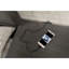 Table de chevet moderne en bois massif de couleur gris chaud