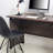 Urban Farmhouse Composite Wood Writing Desk In Rustic Gray