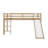 Twin Elevated Bed With Ladder And Slide Loft Design Including Safety Guardrails-117529624