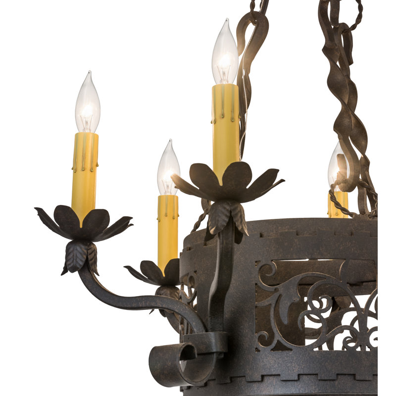 Lustree 6 lumières façon bougie/classique Beecher