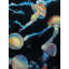 Colourful jellyfishes in the dark - 36"x48" Framed canvas