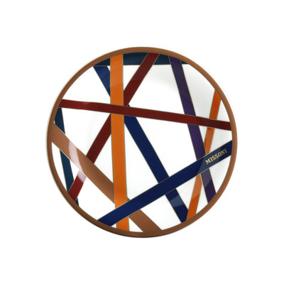 Missoni Bread And Butter Plates NASTRI Set Of 2  Multicolor Diam. 6"