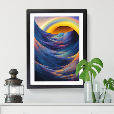 Seascape Ocean Hypreprism - Single Picture Frame Print