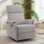 Fauteuil inclinable manuel KORSER, petit fauteuil inclinable pour petit espace, fauteuil inclinable manuel avec poche latérale, fauteuil inclinable pour le salon