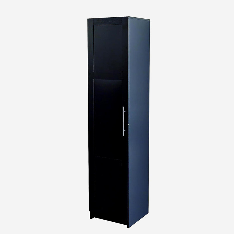 Stackable Wall Mounted Storage Cabinet, Black