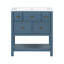 Ensemble de meuble-lavabo simple 29,56 po avec plateau en résine Tavious-2075410235
