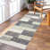 Randolph Geometric Machine Washable Area Rug with Rubber Backing for Living Room Plaid Non-Slip Rug Modern Indoor Carpet Non-Shedding Rug for Bedroom Dining Room Hallway Kitchen Office Playroom Nursery
