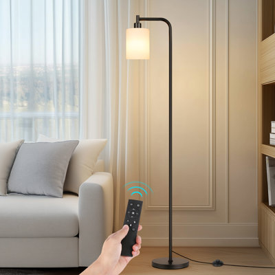 67" Floor Lamps for Living Room Bedroom, Gold Modern Standing Lamp with Remote Control & Foot Switch (Smart Bulb Included)