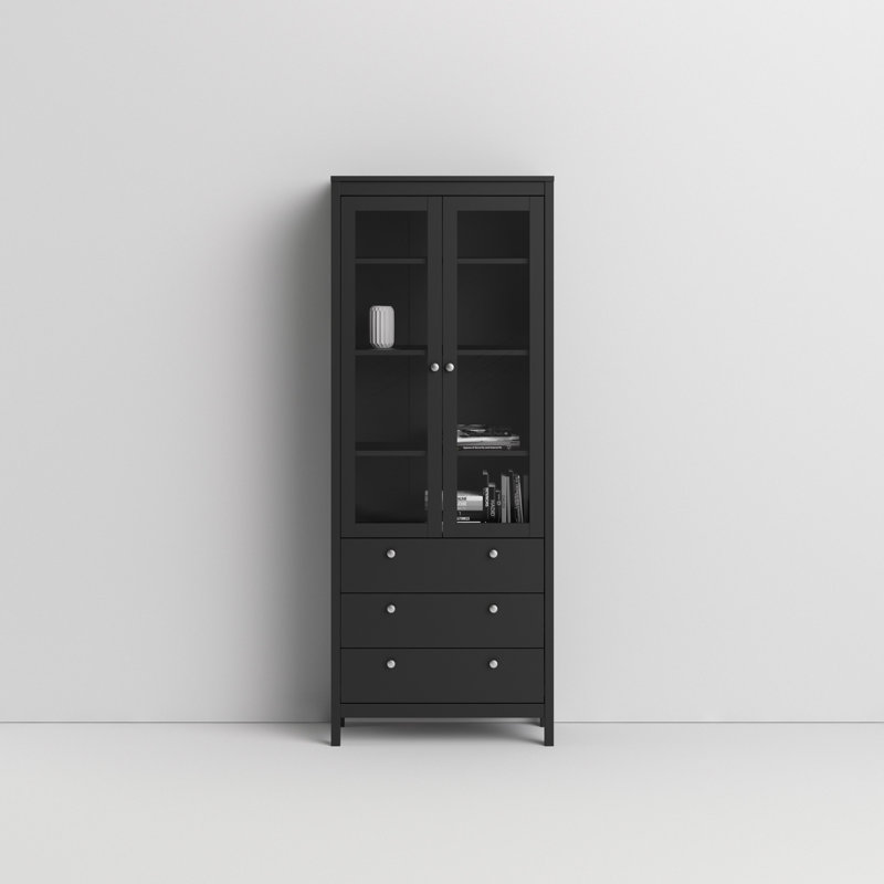 Theus Display Cabinet, Black