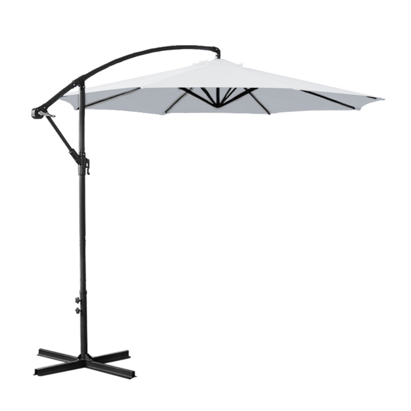 300cm Cantilever Parasol, Grey