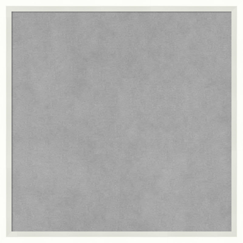 Tableau magnétique encadré blanc Lucie, H 17 po x l 17 po x P 2 po