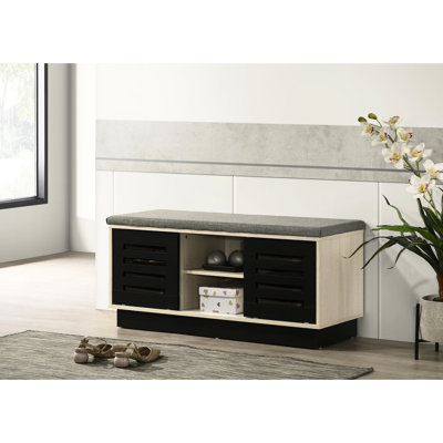 Armoire à chaussures avec portes coulissantes en chêne l 38,5 po Brett
