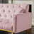 Twin 73.2'' Wide Tufted Back Convertible Sofa-178108344