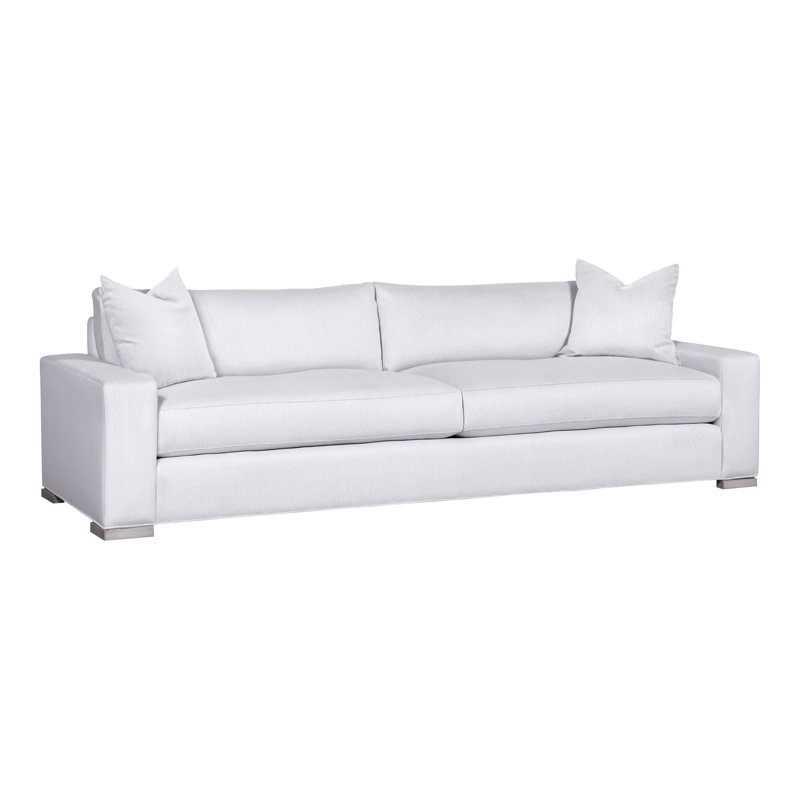 Paxton Upholstered 109'' Sofa, Navada Snow, Dove Gray