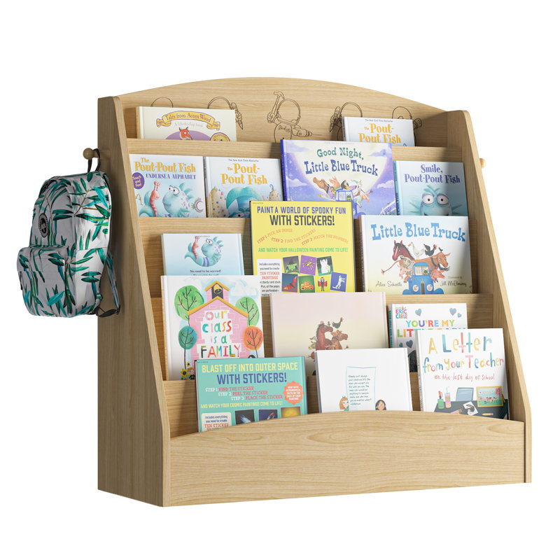 75cm H x 80cm W Bookcase, Natural