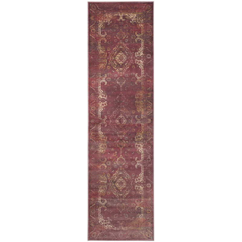 Tapis performance oriental rétro Odin, Tapis de couloir 2 pi 2 po x 8 pi