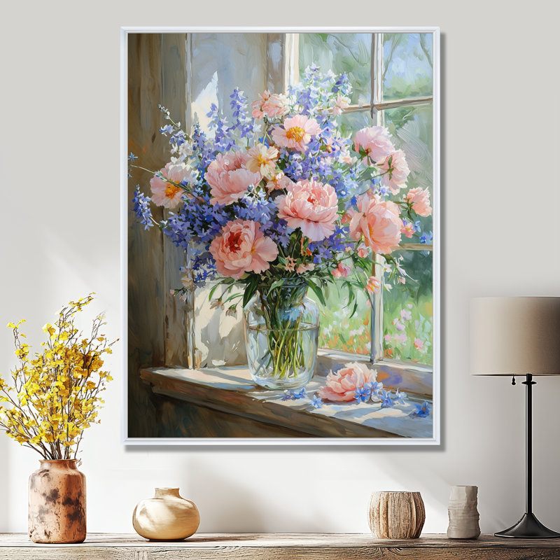 Art sur toile Hendel, Impression encadrée flottante, H 20 po x l 12 po, Blanc