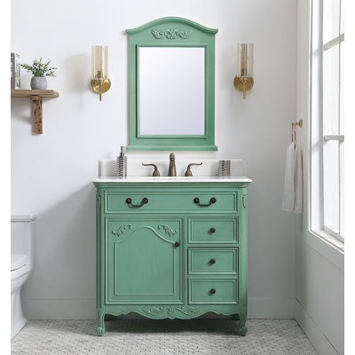 Angelique 36'' Single Bathroom Vanity with Top