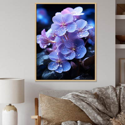 " Violets Illuminated By Moonlight I "