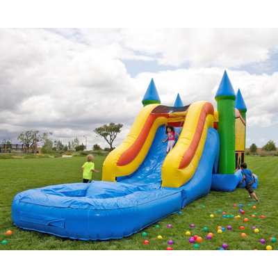 Toboggan aquatique pour enfants JumpOrange Pastel Rainbow