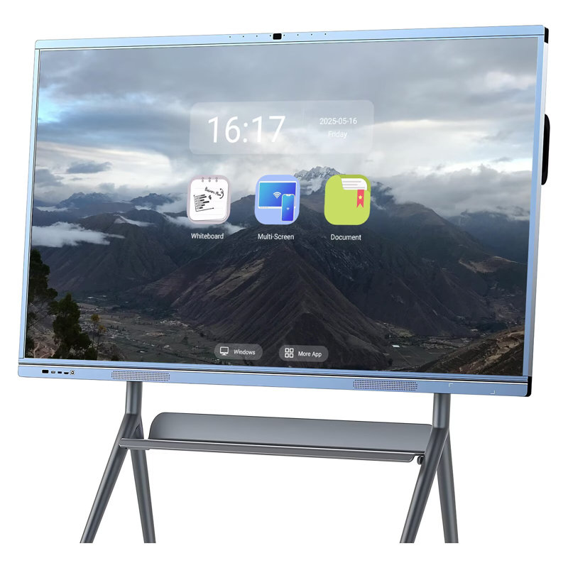 Tableau blanc électronique à réponse tactile 4K JYXCN 65 po pour salle de classe, bureau et salon (support mural inclus)