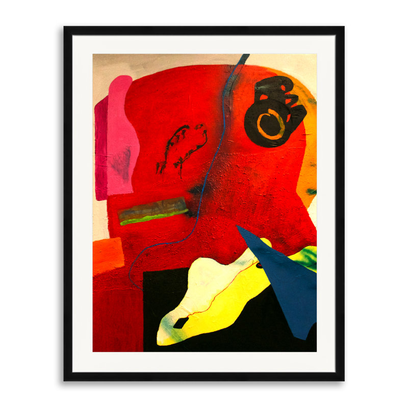 Sardinia Print by Karin Batten, Black Framed Paper, 30" H x 24" W