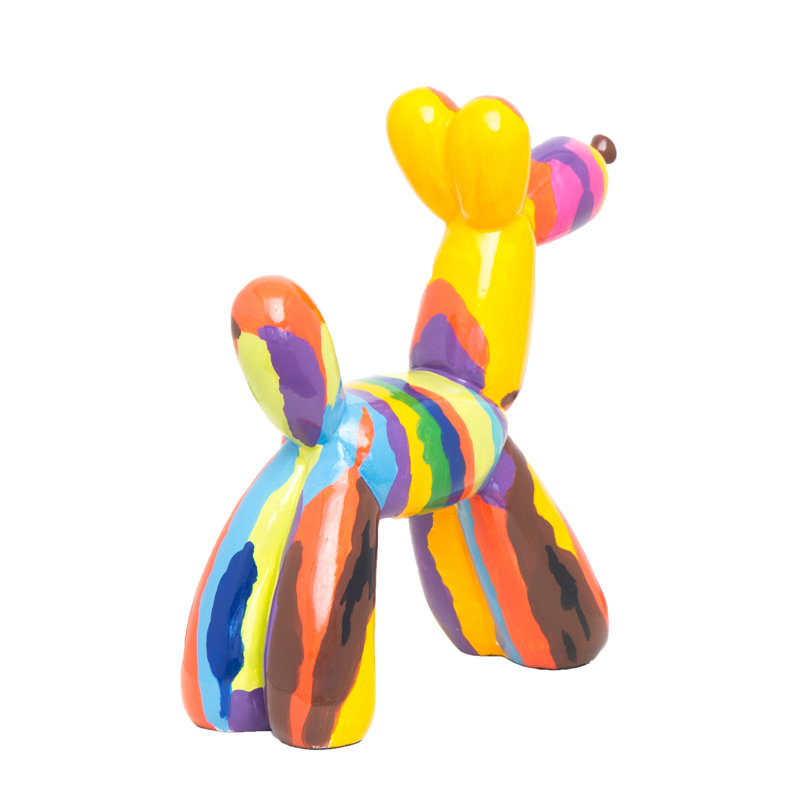 Sculpture de chien en résine Calkins Plus - 12 po de hauteur