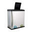Bloomingburg Steel Step On Multi-Compartments Trash & Recycling Bin - 15.85 Gallons