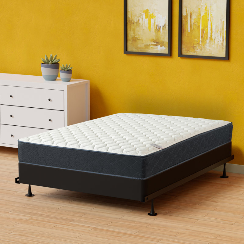 9-Inch Medium Firm TightTop Single Sided Hybrid Mattress with Unassembled Box Spring, Low Profile (5”), Twin