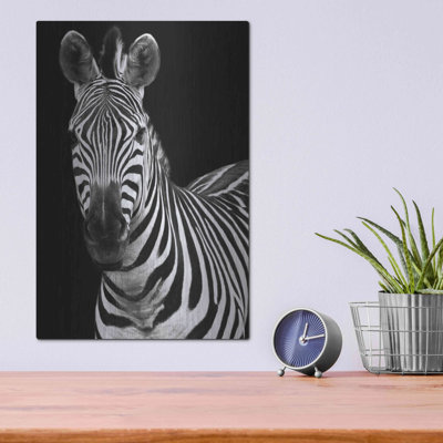 Luxe Metal Art 'Zebra II' By Debra Van Swearingen, " Zebra II " by Debra Van Swearingen