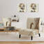 Fauteuil de chambre rembourré Gold Glam Squares III