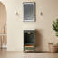 Meuble-lavabo simple autoportant de 18 po entièrement assemblé avec plateau