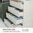 White 4-Drawer Dresser, 32" Storage Chest For Small Spaces, Anti-Tip Included