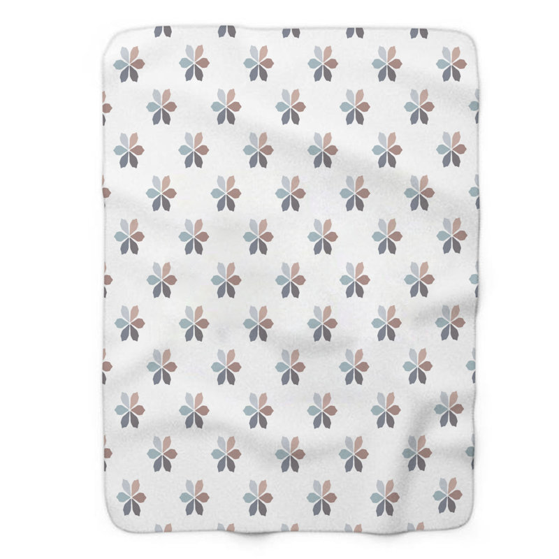 Neutre chic - couverture en sherpa de qualité supérieure 1 pièce, L 50 po x L 60 po