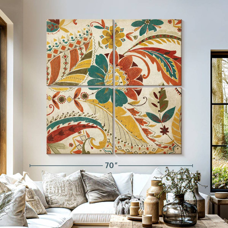 Kerner Boho Paisley Spice I, H 57 po x l 57 po