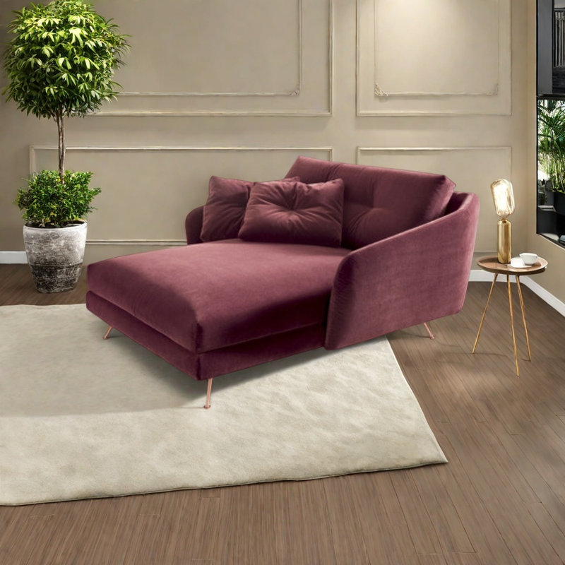 Chaise confortable en bois de bouleau