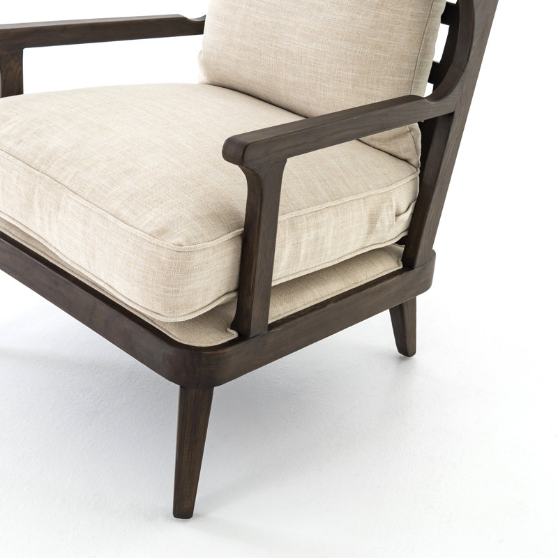 Lennon Armchair, Heirloom Black Genuine Leather