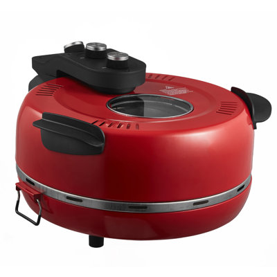 Pizza Oven, 14 in Electric Pizza Maker, 1600W Electric Pizzas Cooker with Cordierite Stone, 5-Mode Temperature Control, Viewing Window for Precise Cooking, Heats up to 698 ˚F, for Home Kitchen