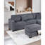 Canapé modulaire en velours côtelé-893505730