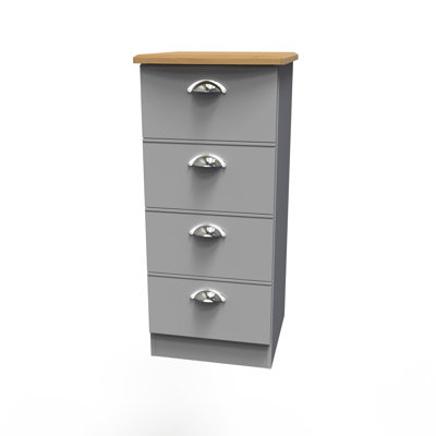 Conners 4 Drawer Bedside Cabinet  (Ready Assembled)
