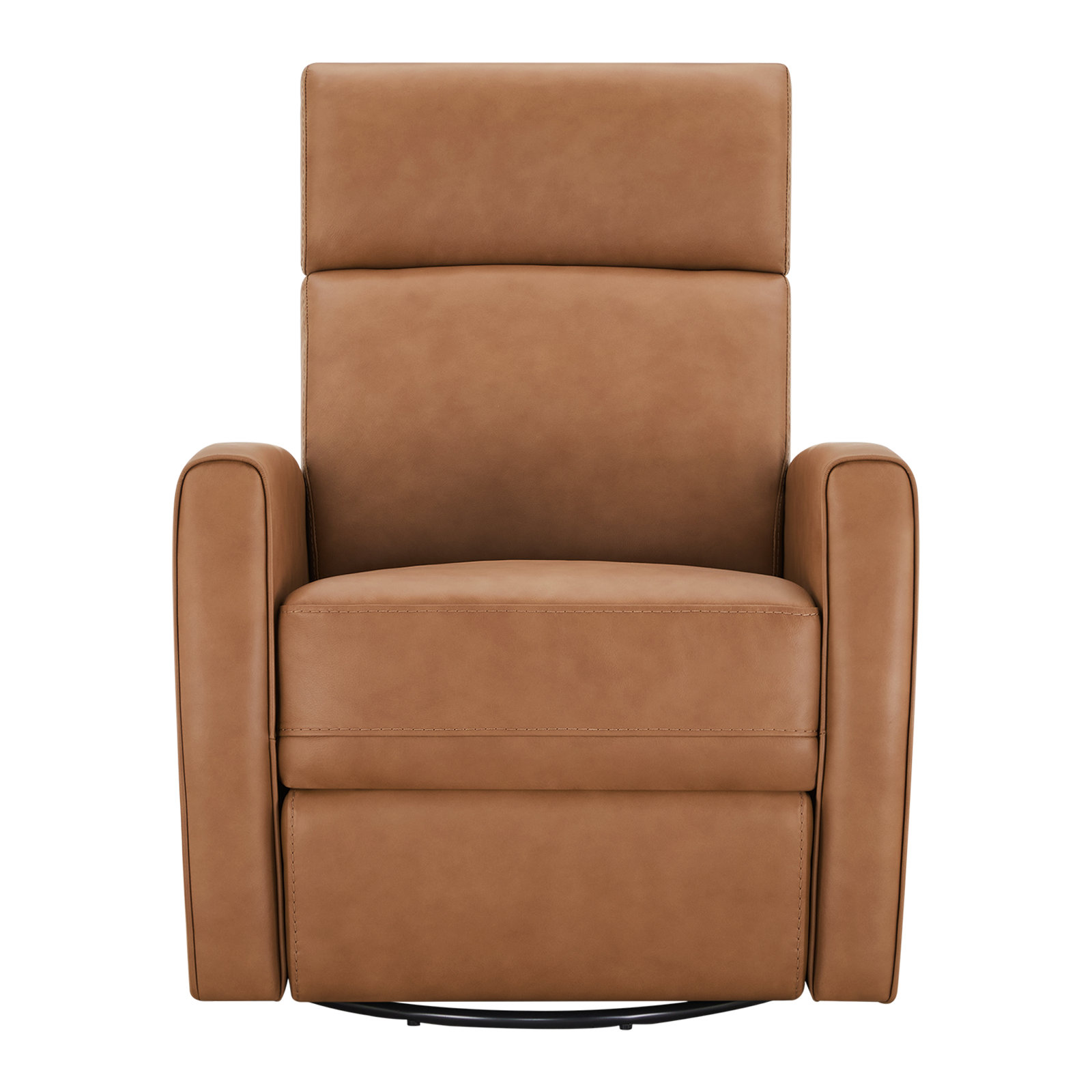 Top Grain Genuine Leather Power Recliner, Aline Butternut