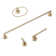 GlideRite Avalon Collection 4-Piece Bathroom Hardware Set - 9024-KIT-RD
