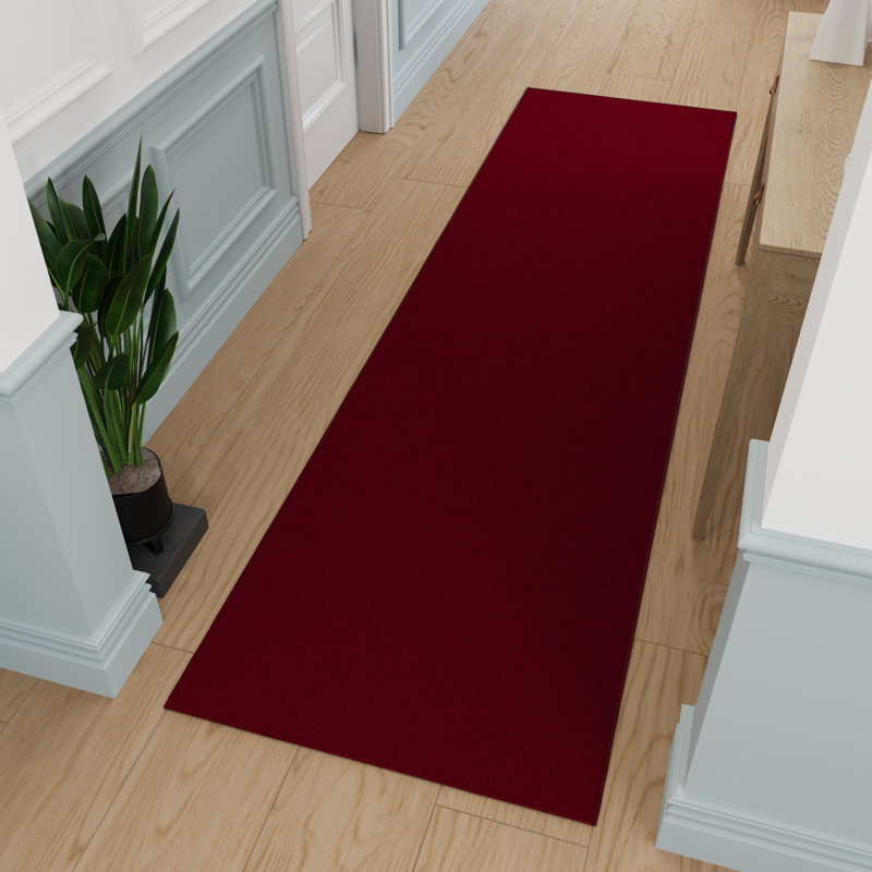 Ottomanson Ottohome Non-Slip Solid Area Rug For Living Room, Hallway Runner, Entryway Rug