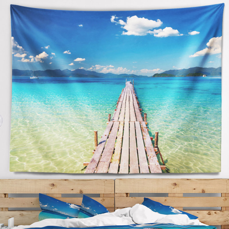 Tapisserie en bois Seascape, H 32 po x l 39 po