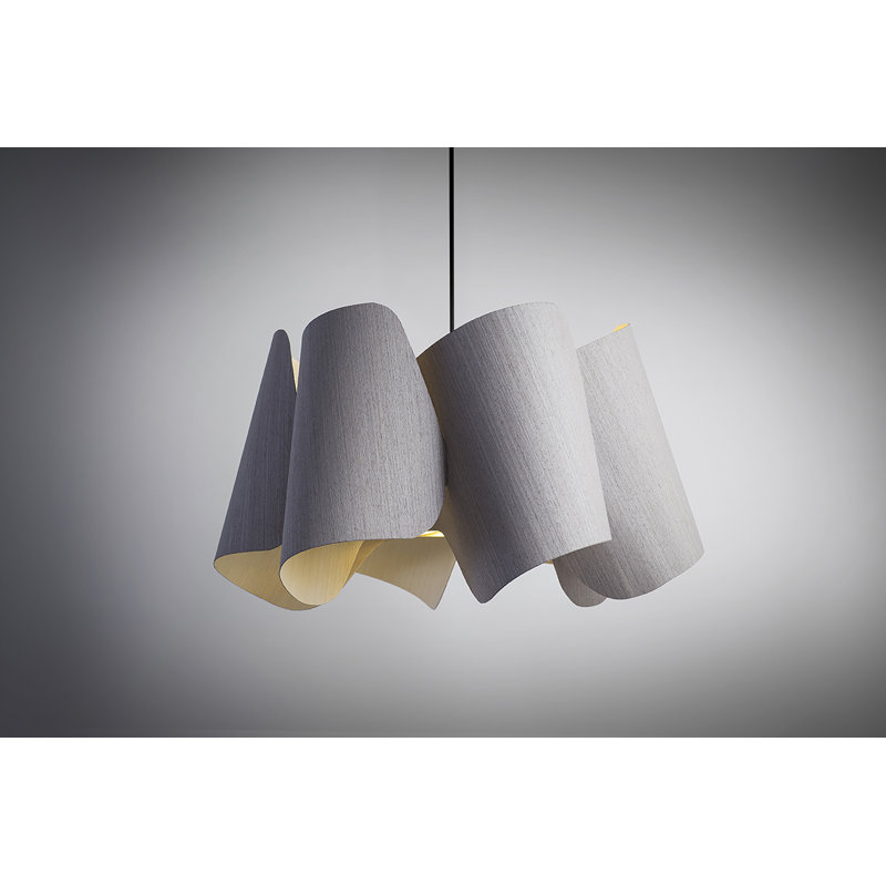 Luminaire suspendu unique à 1 lumière Camila, Chêne gris
