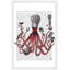 « octopus chef », reproduction d’art encadrée-18743472