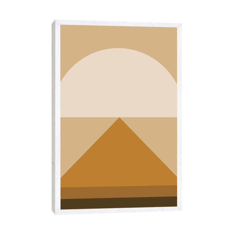 Abstract Geometric XXXIV - Print on Canvas, 101.6 cm H x 66.04 cm W, White Framed