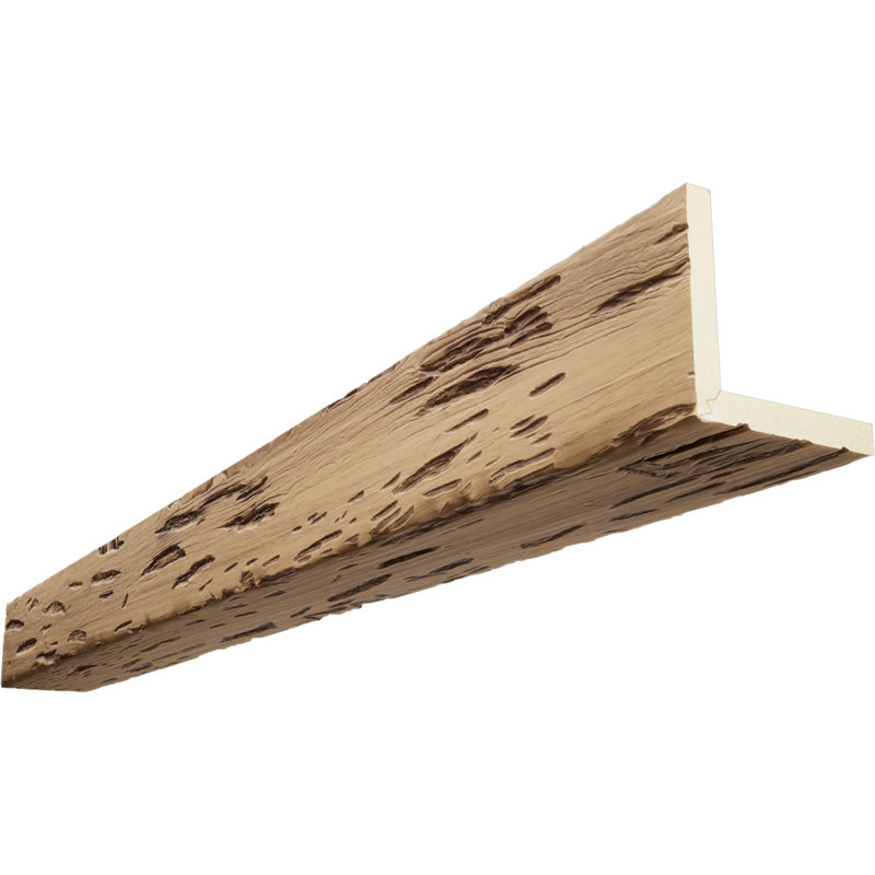 Sangle martelée, à utiliser avec la poutre Heritage Timber, Crème au beurre, 16 pi L, 8"H x 4"W